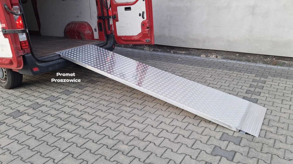 Rampa Aluminiowa 325cm x 75cm Najazd Podjazd pod Paleciak Wózki, Boxy