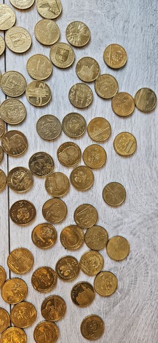 Monety dwuzłotowe różne