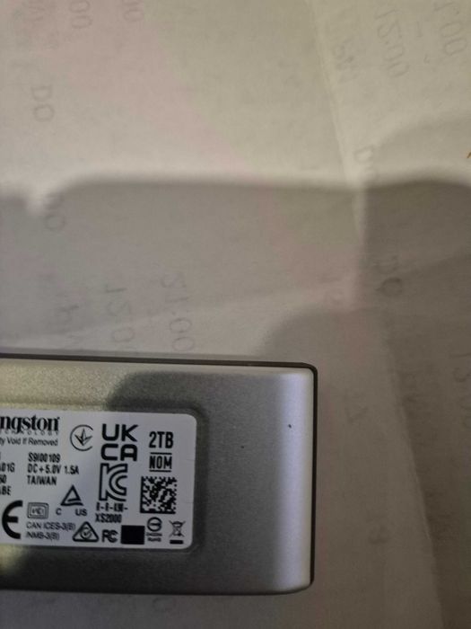 disco externo ssd Kingston SXS2000/2000G  de 2TB USB-C, sem anomalia