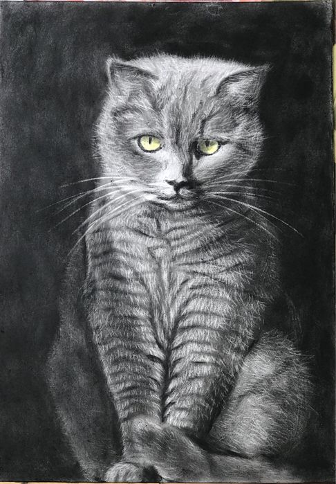 Картины в технике сухая кисть