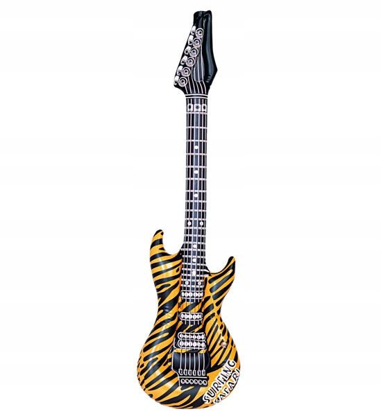 gitara elektryczna rockowa pomarańczowa dmuchana