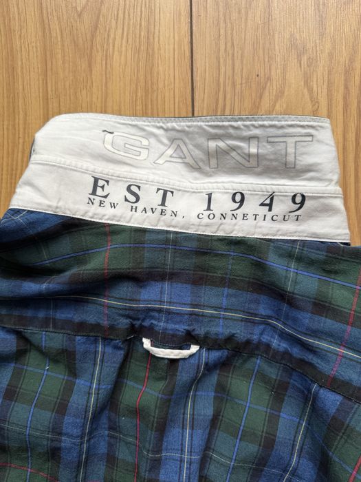 Gant Indigo Oxford koszula meska w kratke