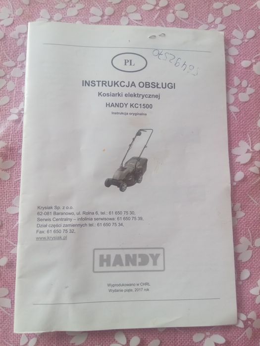 Kosiarka elektryczna Handy do naprawy lub na części