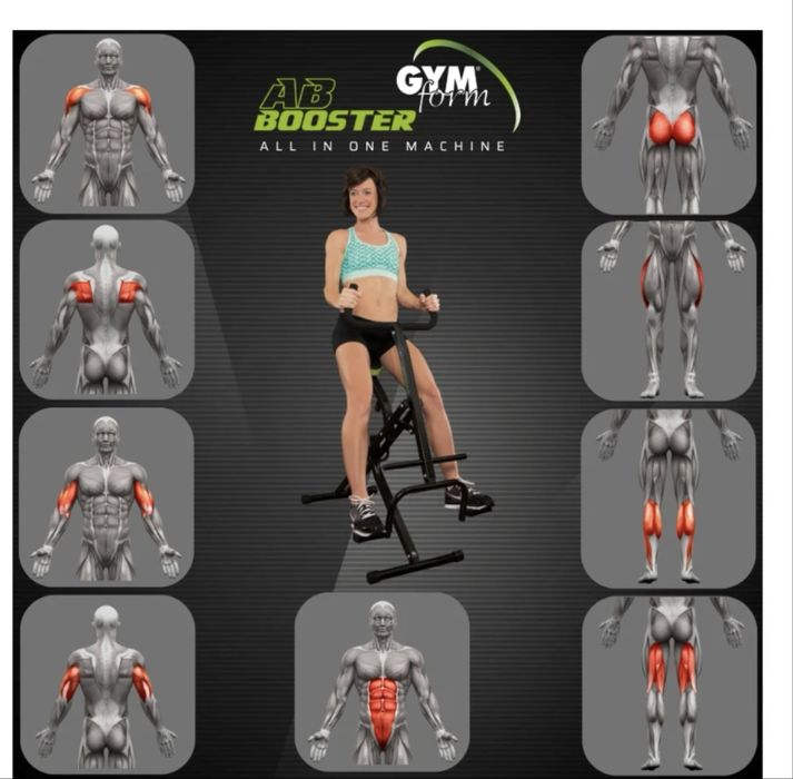 Maquina ginasio;Aerobica;Fitness;Musculaçao;Gymform Ab Booster Plus
