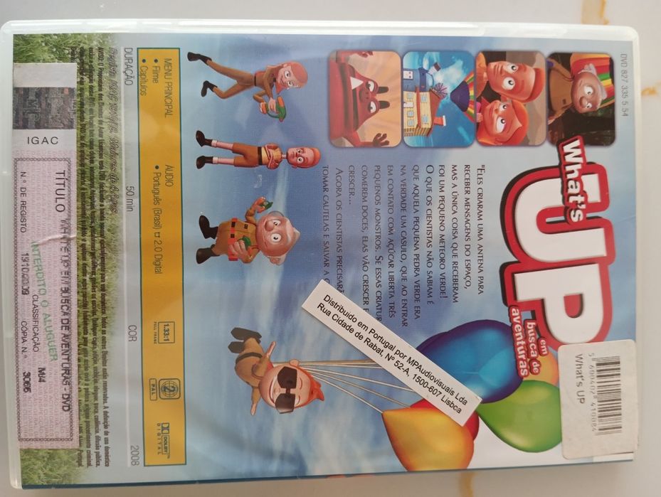 DVD whats up em busca de aventuras