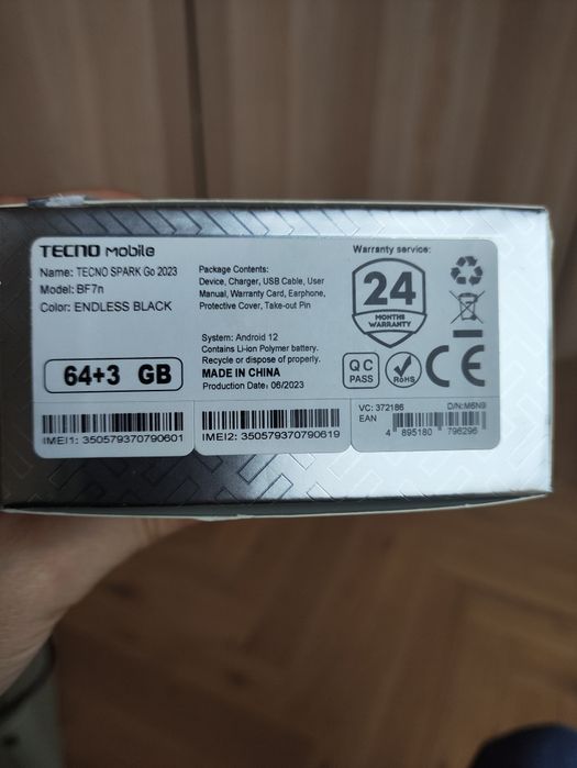 Telefon smartfon Spark go 2023 używany
