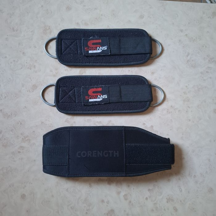 Cinto de Musculação Decathlon XS/S + 2 Pegas de Treino