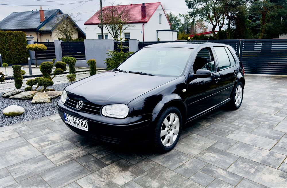 Śliczny Czarny Bezwypadkowy Golf Wyposażony 1-WŁ Super Stan Zamiana!!