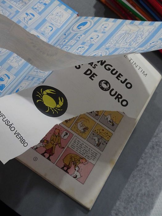 Livro Tintin Verbo - O caranguejo das tenazes de ouro (capa dura ...