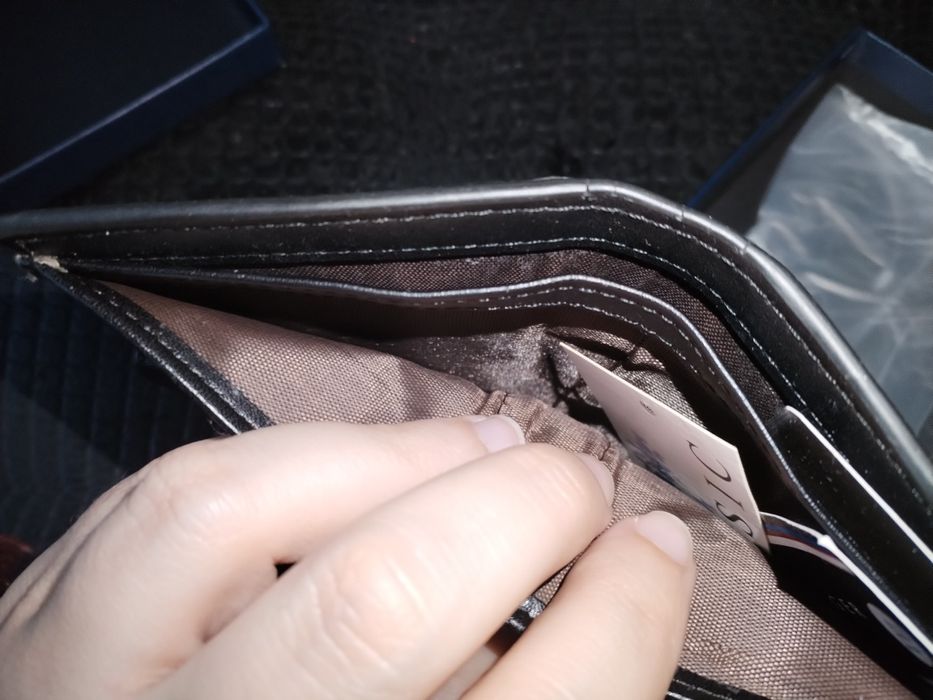 Carteira nova pele Paul & Shark preta