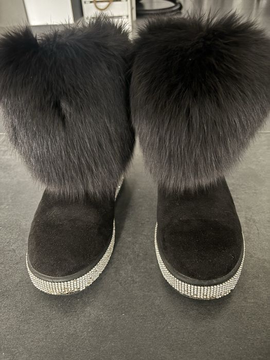 Buty z futerkiem sniegowce