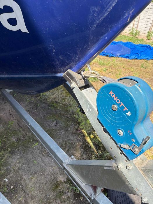 Łódź motorowa elektryczna z silnikiem Haswing 2HP  + nowa przyczepa Temared 5 nowa cena!