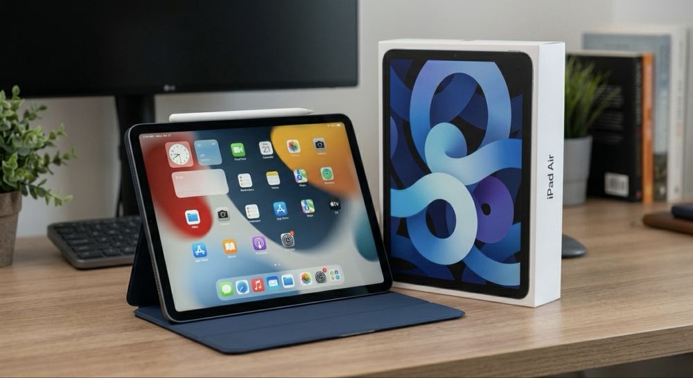 iPad Air 5 M1 64GB (wi-fi + móvel) + Apple Pencil 2 + Capa | Como Novo!