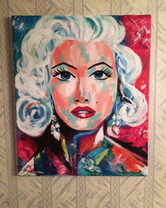 Картина акрил Мэрилин Монро