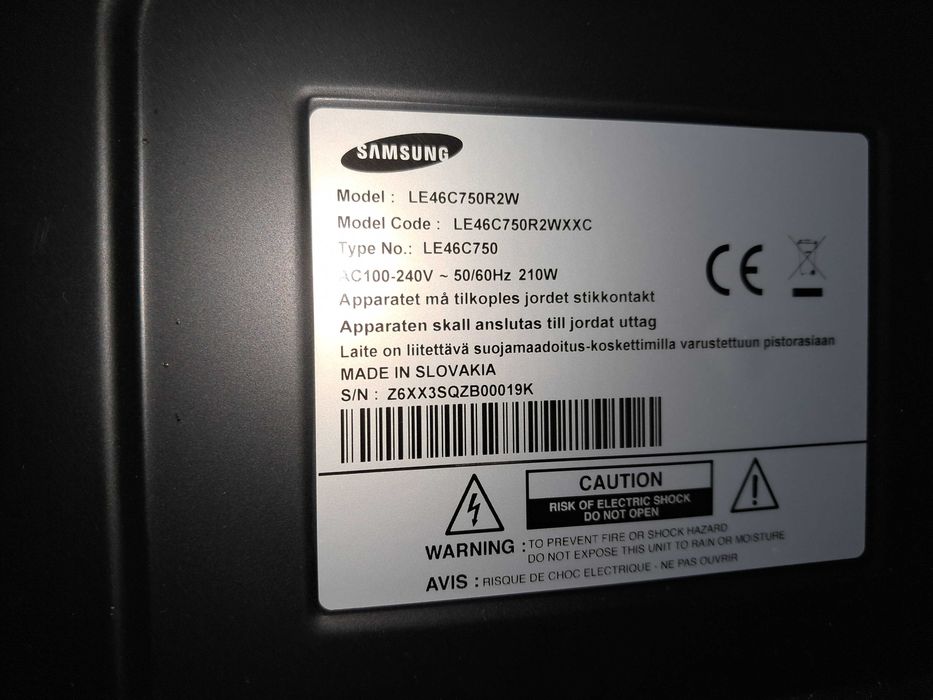 TV Samsung para recuperar ou peças