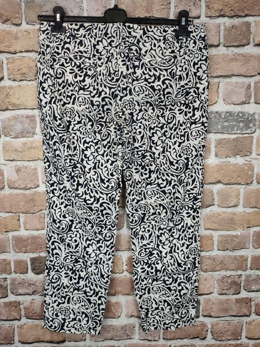 Tommy hilfiger wzorzyste spodnie 3/4 waverly 8 eu 36