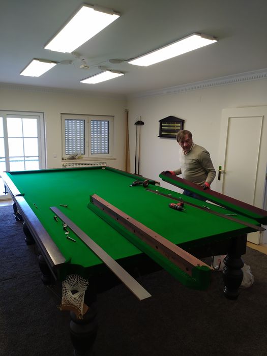 Snooker serviços de transporte e montagem