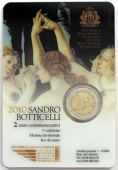 San Marino  - - - - - Moedas Comemorativas de 2 Euros