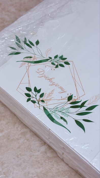 Opakowania na ciasto podziekowania dla gości