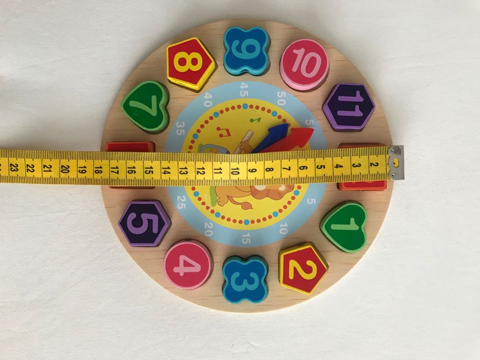 Годинничок шнурівка дерев’яні іграшки годинник