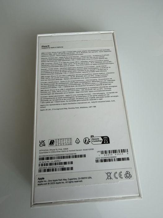 Iphone 15  128 gb różowy