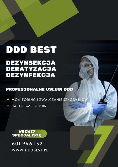 DDD usuwanie zwalczanie myszy szczurów pluskwy dezynsekcja deratyzacja