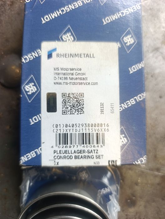 Panewki korbowodowe Kolbenschmidt VW audi 2.0 TDI  PD 77555600