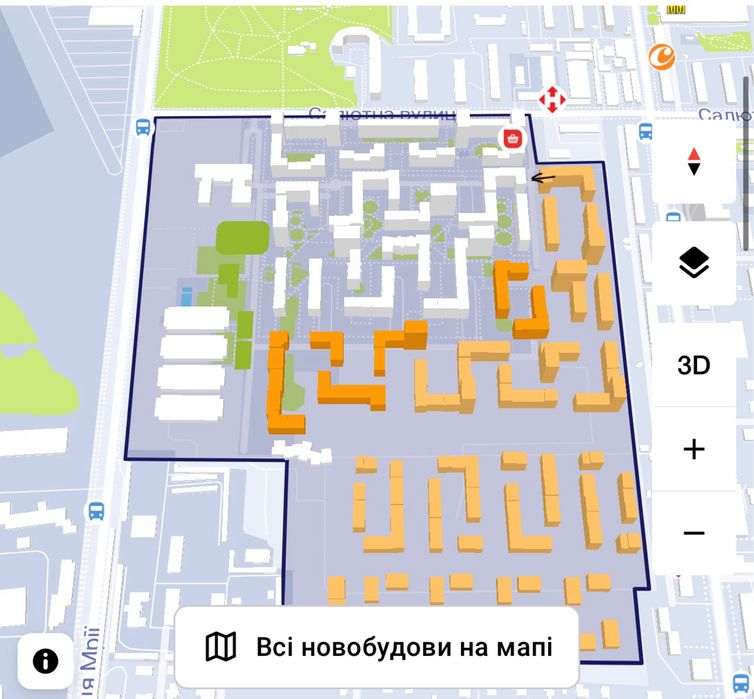 Продажа торгового помещения, Файна Таун, 37м, Салютная, Шевченковский