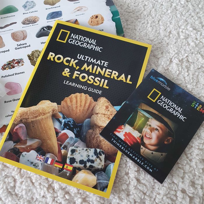 National Geographic conjunto para crianças - pedras naturais, fósseis