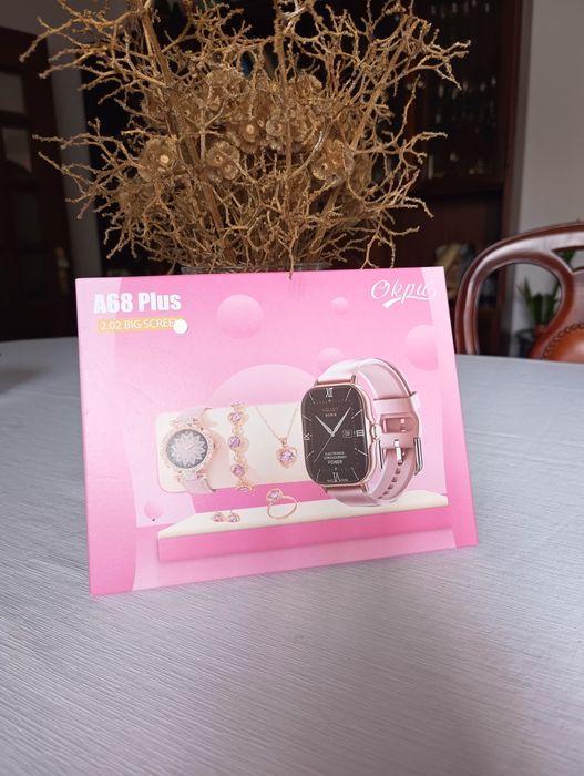 Pack Smart Watch + relógio + pulseira + colar + anel e brincos