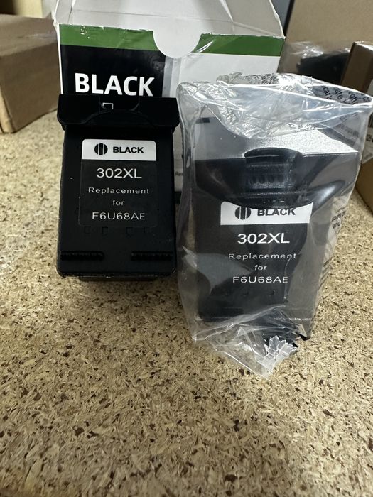 2 шт Картридж HP 302 XL Black (F6U68AE) струменевий, чорний