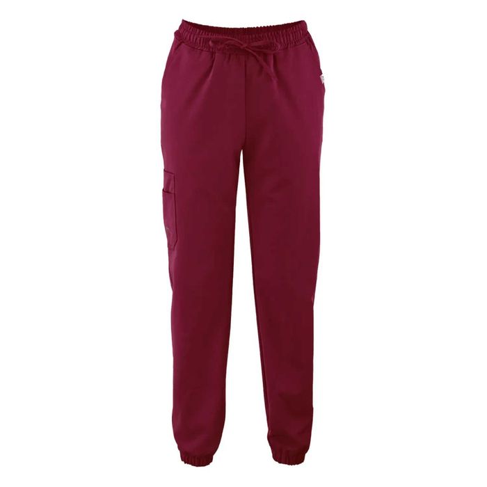Spodnie medyczne męskie bordowe