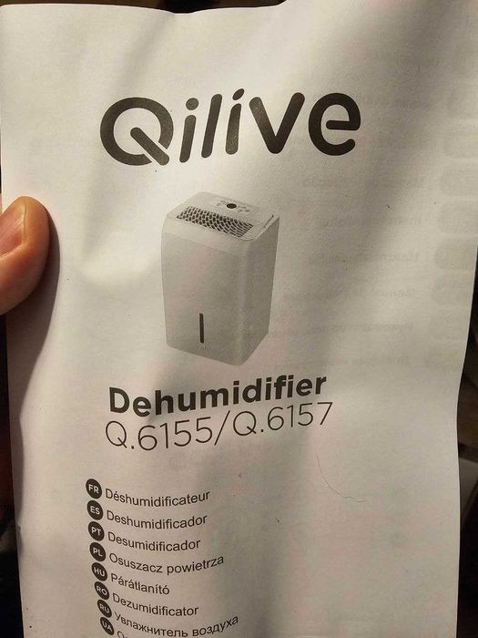 Dehumudifier Qilive com um cheque