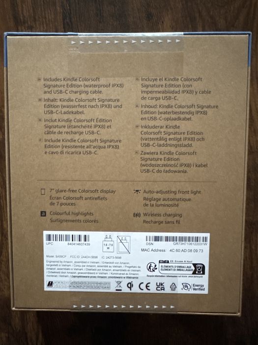 Amazon Kindle Colorsoft Signature Edition SA59CP , 32GB Metallic Black