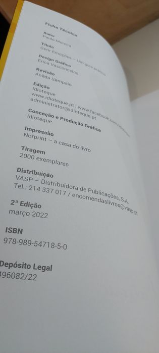 Gerir Emoções, Um Guia Prático - Paulo Moreira