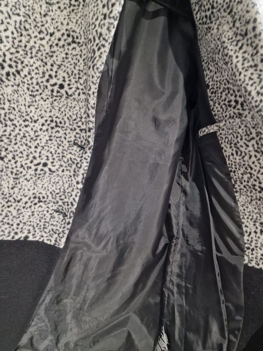 Płaszcz Religion oversize panterka 38 40 animal print welna
