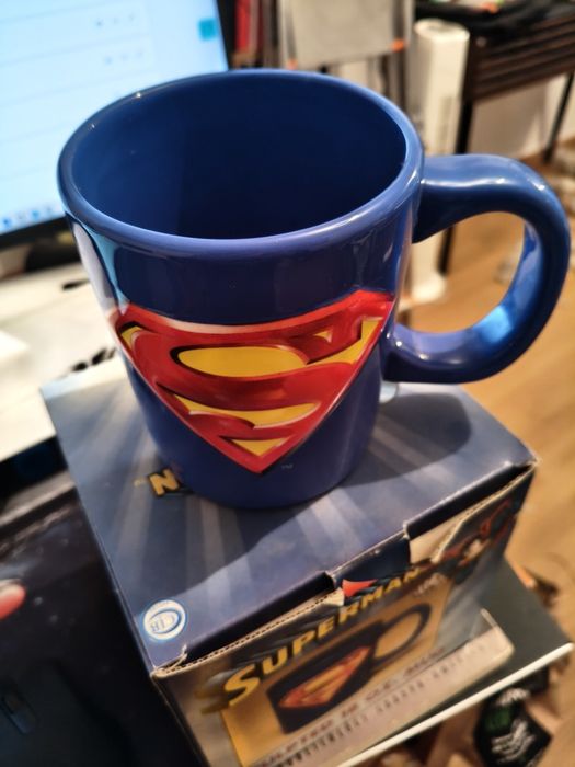 Caneca Superman com + de 15 anos, original Warner Brothers 18 oz