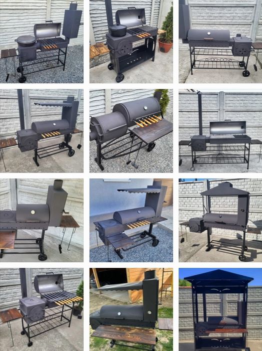 5мм • ПОСИЛЕННЯ • ГАРАНТІЯ • Мангал Смокер с Коптильней / Барбекю