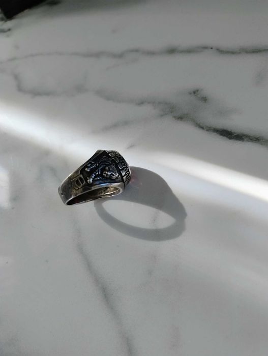 Sygnet srebrny z rubinem