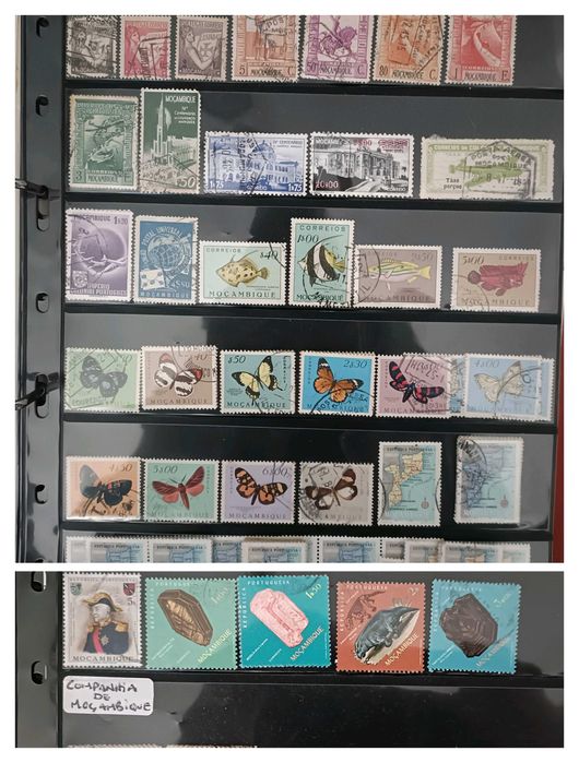 Album de Selos Moçambique 2ª Parte & Companhias de Moçambique e Niassa