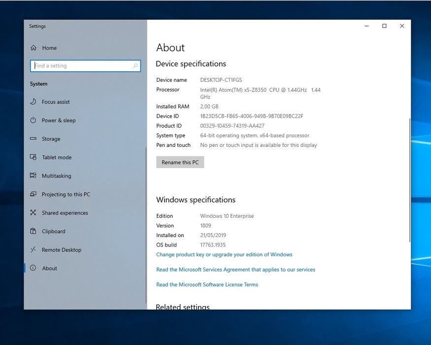 Mini Computador PC Intel Atom x5-Z8350 Z83II + SD 32Gb + Bluetooth