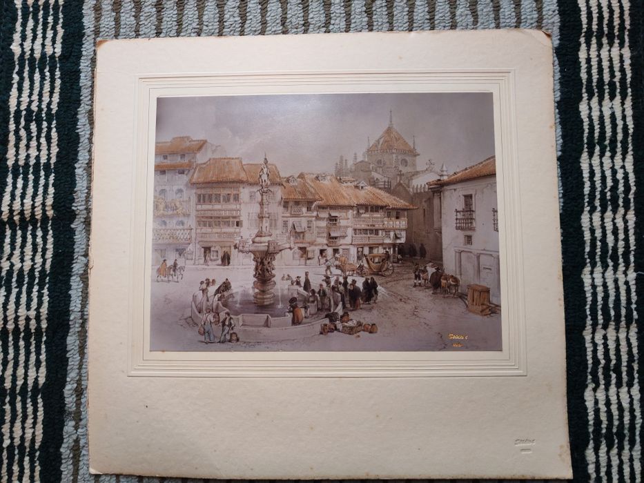 Reprodução antiga de Braga – estampa decorativa