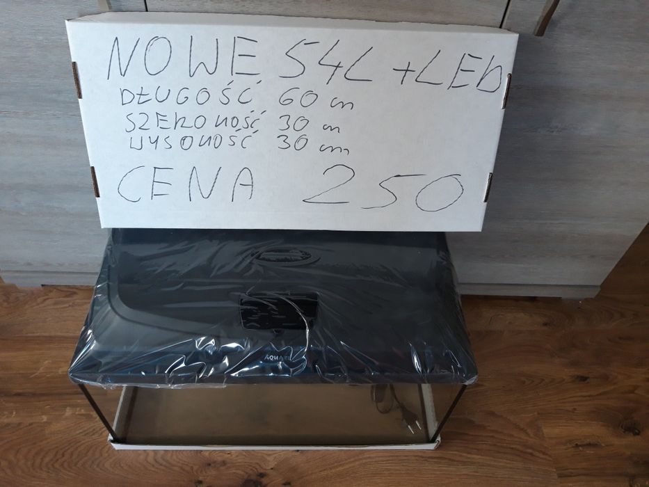 Akwarium 63L NOWE Z oświetleniem Led