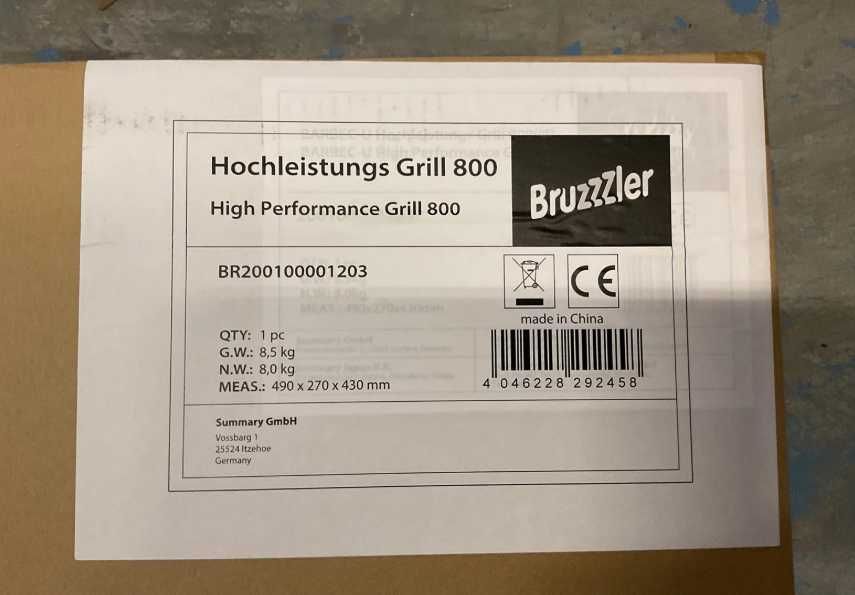 Salamandra Infravermelha a Gás 800°C – Steak Broiler BBQ (Grelhador Top-Heat)