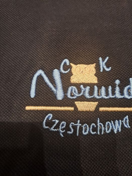 Polo bawelniane z haftem, M, nowe