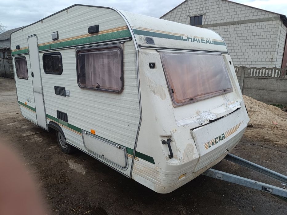 Przyczepa kempingowa na działkę budowę staw