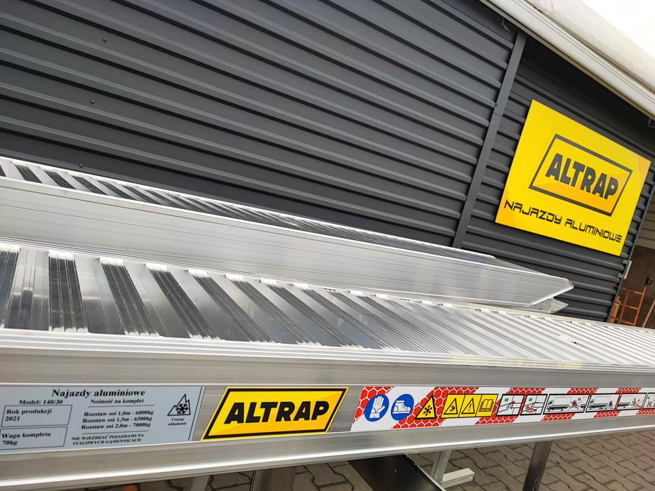 Polskie Najazdy Aluminowe Rampy Trapy ALTRAP 3m/14T