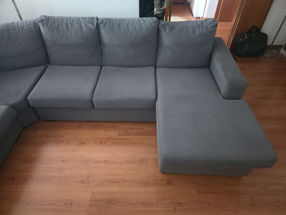 Sofá de canto Cinza