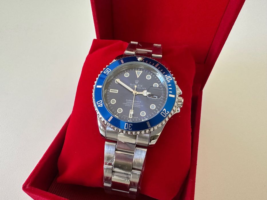 Relógio Rolex Submariner Oyster Perpetual Date Azul Novo