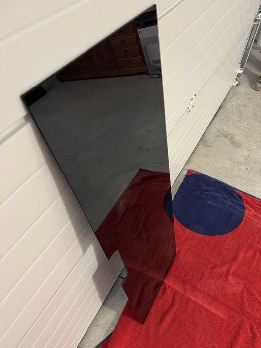 Painel superior p/ móvel IKEA Besta TV - vidro preto